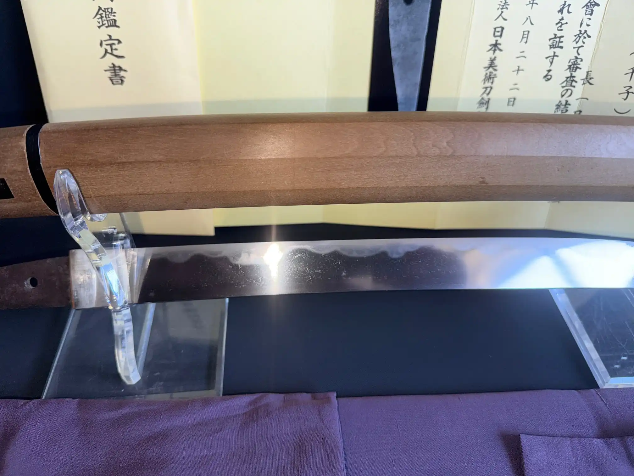 Mumei Wakizashi Sengo Muramasa, polished blade and wooden scabbard, NBTHK Hozon, Koto Period wakizashi.